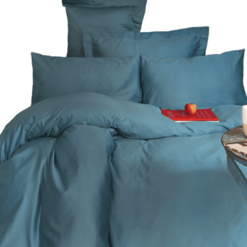 Saténová napínacia plachta SIMPLY BLUE 90x200 / 50x70 (1)